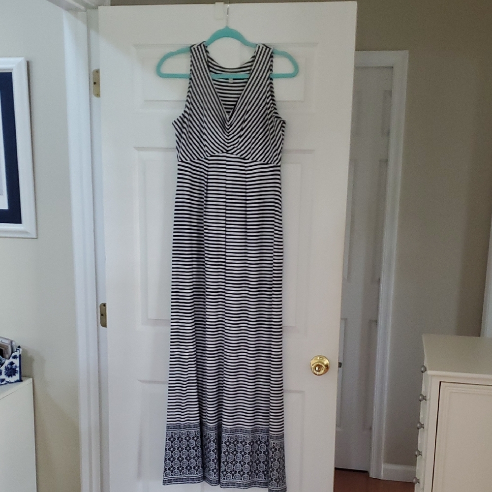 talbots long summer dress